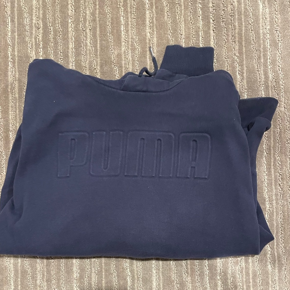 Large Dark blue puma hoodie